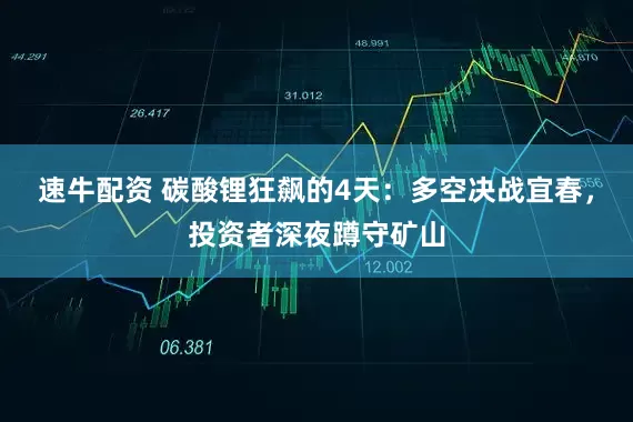 速牛配资 碳酸锂狂飙的4天：多空决战宜春，投资者深夜蹲守矿山